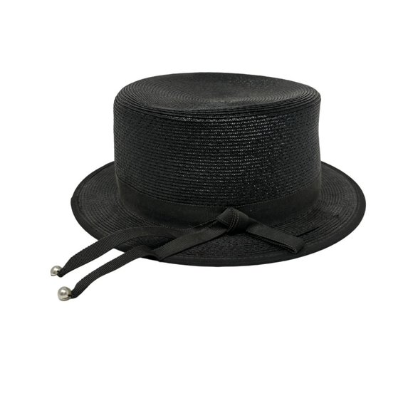 Vintage Top Hat Women\'s Black Straw main image 6